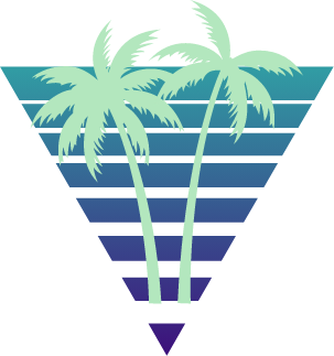 Green Palm Triangle cutout